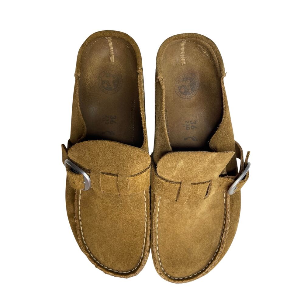Birkenstock womens Buckley Suede Clog size 36 Tan